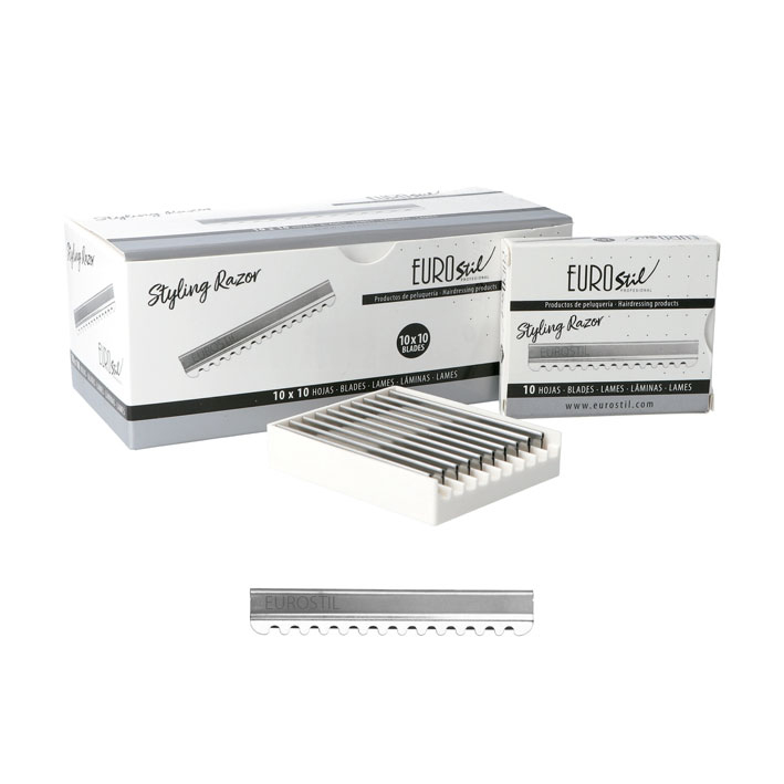 Eurostil Styling Razor Blade 10x10 Stuks