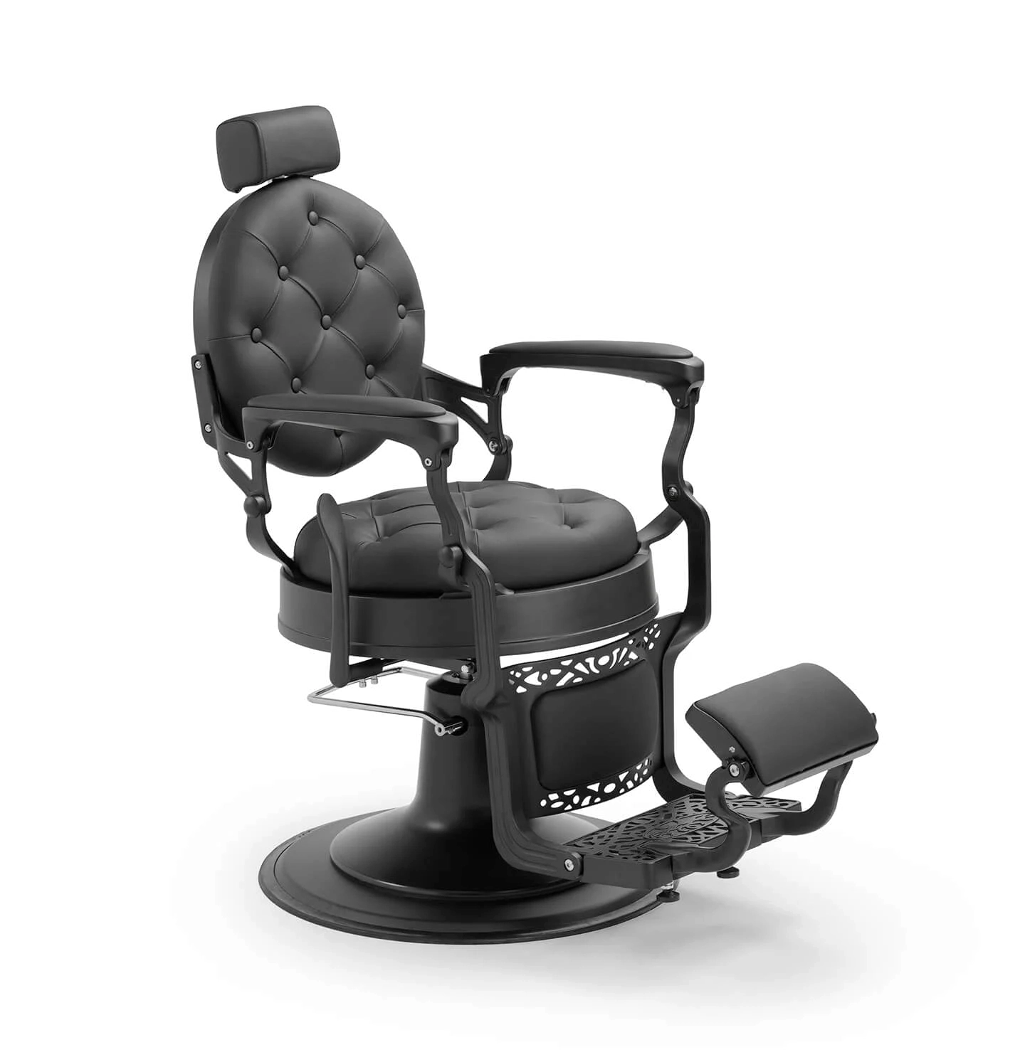 DDUUEETT Barberstoel Mack Black - Black Leather