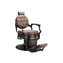 DDUUEETT Barberstoel Mae Zwart - Bruin Leer