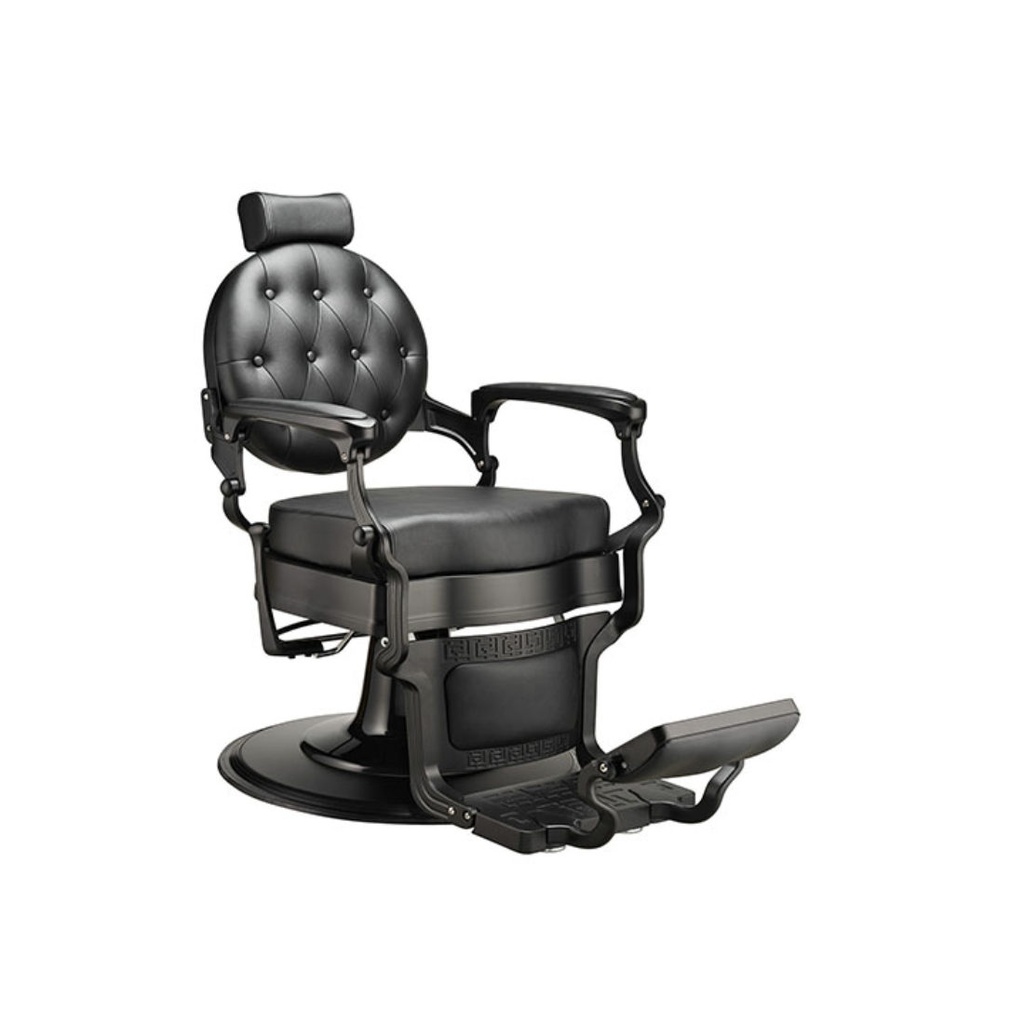 DDUUEETT Barberstoel Mae Zwart - Zwart Leer