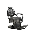 DDUUEETT Barberstoel Mae Zwart - Zwart Leer