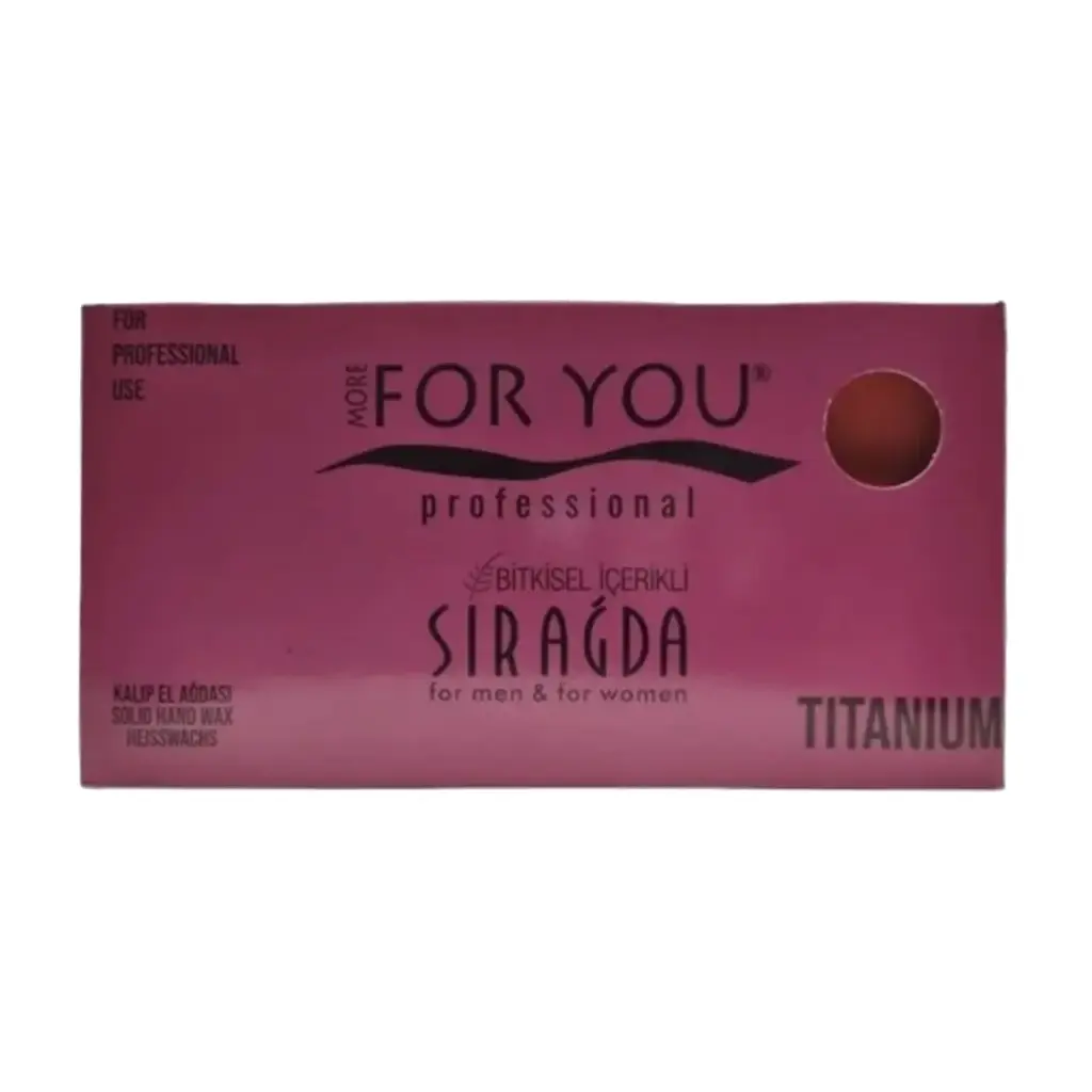 More For You Hard Wax Harsblok - Titanium 500ml