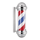 DKS Pro Barberpole - Kapperspaal 55cm - Zilver
