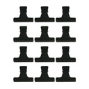 Sibel Verdeelklem Small Zwart 5,5cm 12 Stuks