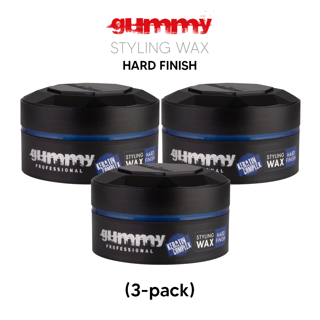 Gummy wax hard finish (3-pack)