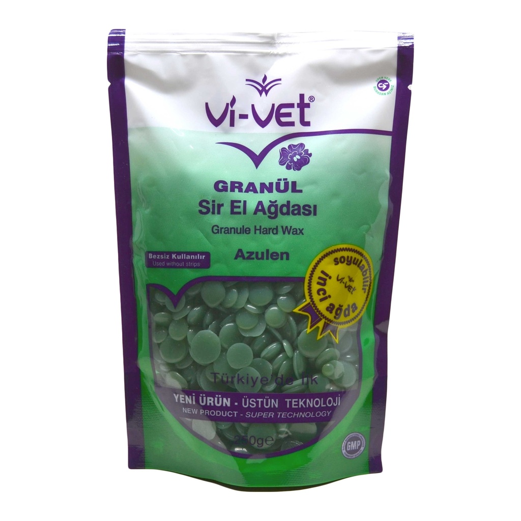 Vi-Vet Hard Wax Korrels 1000ml Azulen