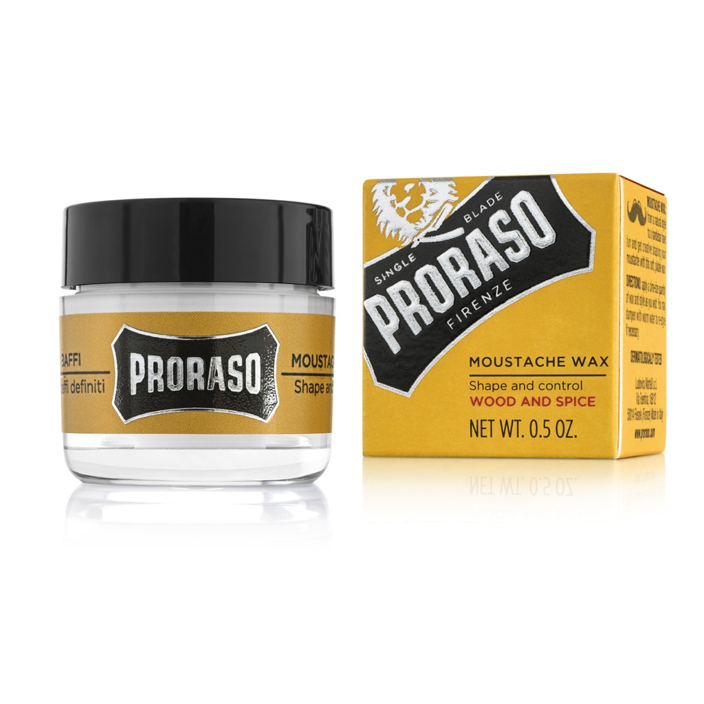 Proraso Wood and Spice Moustache Wax 15ml