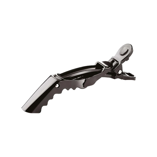 [502102] Haircare Crocodile Clips Zwart 10cm 6 Stuks