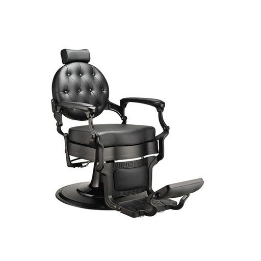 [800301] DDUUEETT Barberstoel Mae Zwart - Zwart Leer
