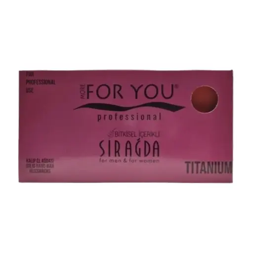 [900512] More For You Hard Wax Harsblok - Titanium 500ml