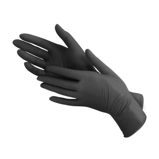 [702120] Nitril Handschoenen Zwart Small 100 Stuks