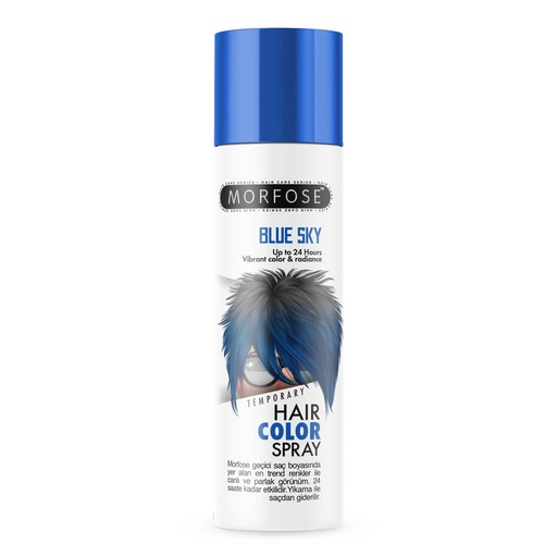 [104408] Morfose Hair Color Spray Blue Sky 150ml