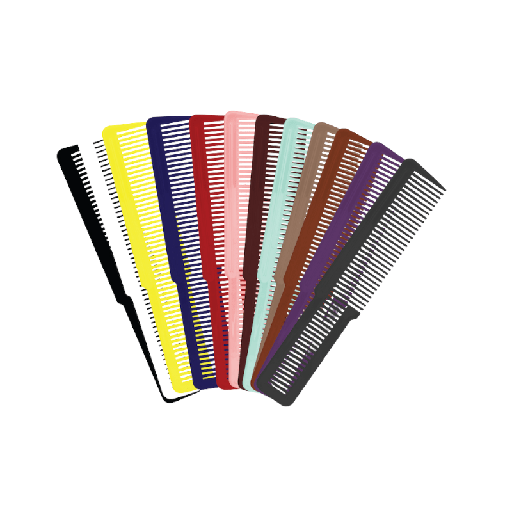 [302270] Wahl Tondeuse Kammenset Groot Gekleurd 12 Stuks