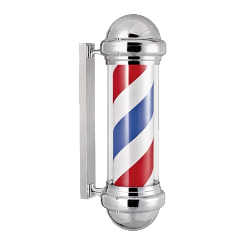 [307601] DKS Pro Barberpole - Kapperspaal 55cm - Zilver