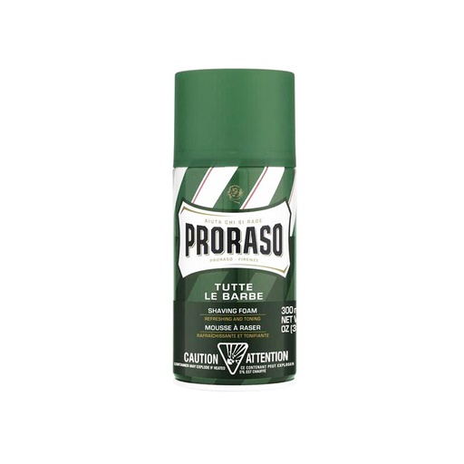 [105006] Proraso Green Shaving Cream Mousse 300ml