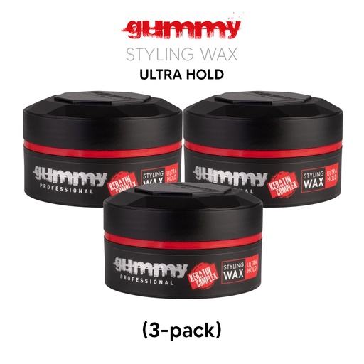 [103004-3] Gummy Styling Wax Ultra Hold 150ml (3-pack)