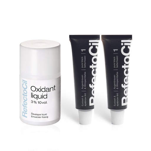 Refectocil Set 2 Stuks Nr. 1 Zwart + Liquid Oxidant 100ml
