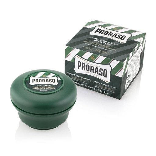 [105001] Proraso Green Shaving Soap Bowl 150ml
