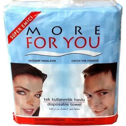 [702040] More For You Wegwerp Handdoeken 40x80cm 100 Stuks